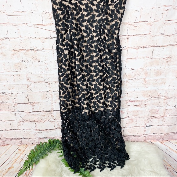 Bardot Black Flora Lace Dress Small - Picture 3 of 8